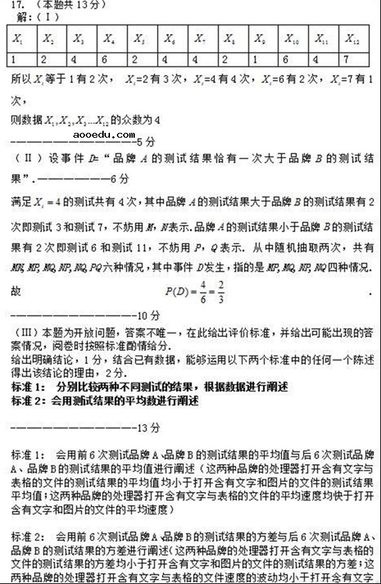 2018河南高考文科数学模拟试题含答案