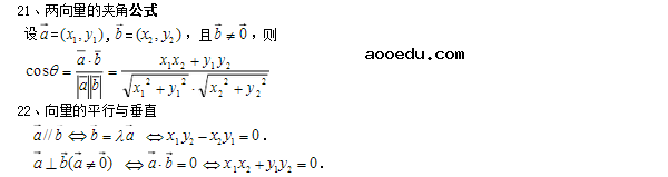 高三文科数学公式大全(一)