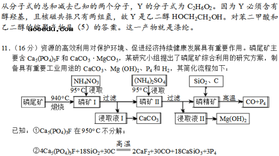 2018四川高考理综化学冲刺模拟卷及答案解析