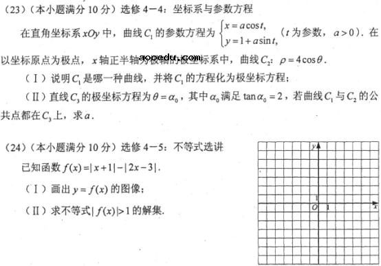 2018山西高考文科数学冲刺模拟卷及答案