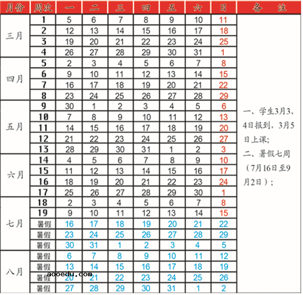 2018山西高校暑假放假时间安排