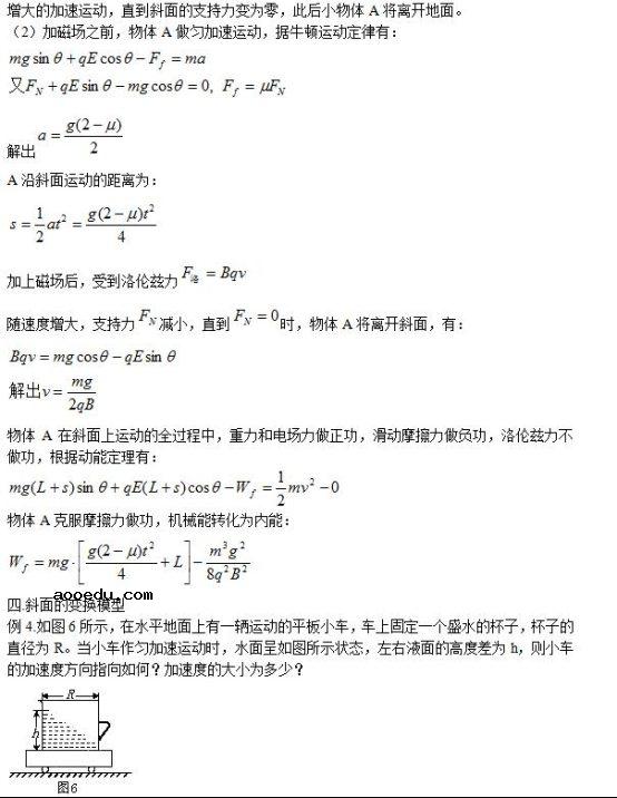 高中物理知识27种模型之斜面模型