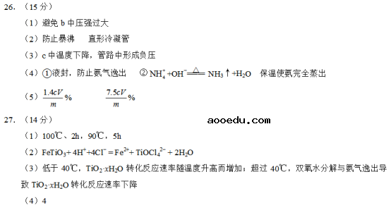 2018河南高考理综冲刺压轴卷及答案