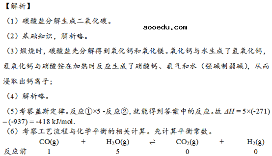 2018四川高考理综化学冲刺模拟卷及答案解析