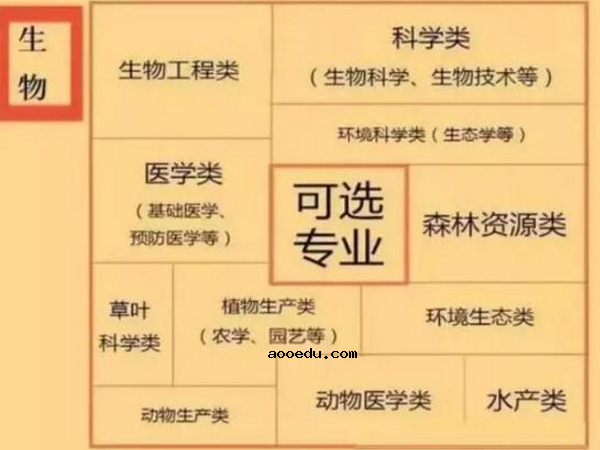 高中选课大学对应专业及要求