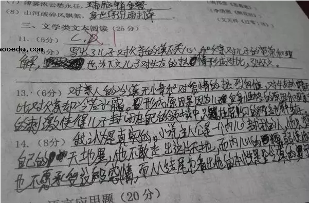 转疯：阅卷老师最讨厌的几种字体！你有没有中弹？