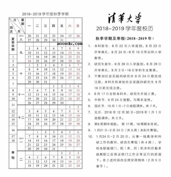 2019北京各大学寒假放假时间安排