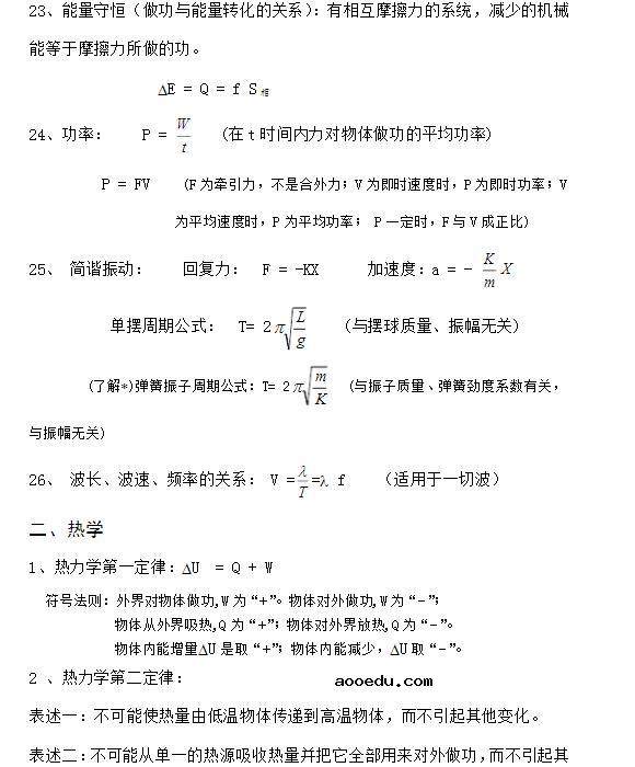 高中物理公式大全(图片版)