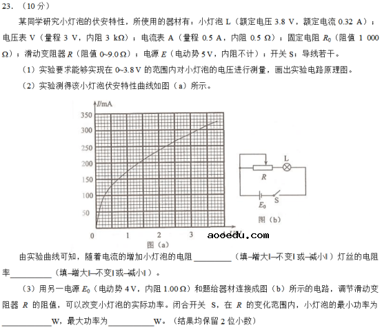 2018河南高考理综冲刺压轴卷及答案