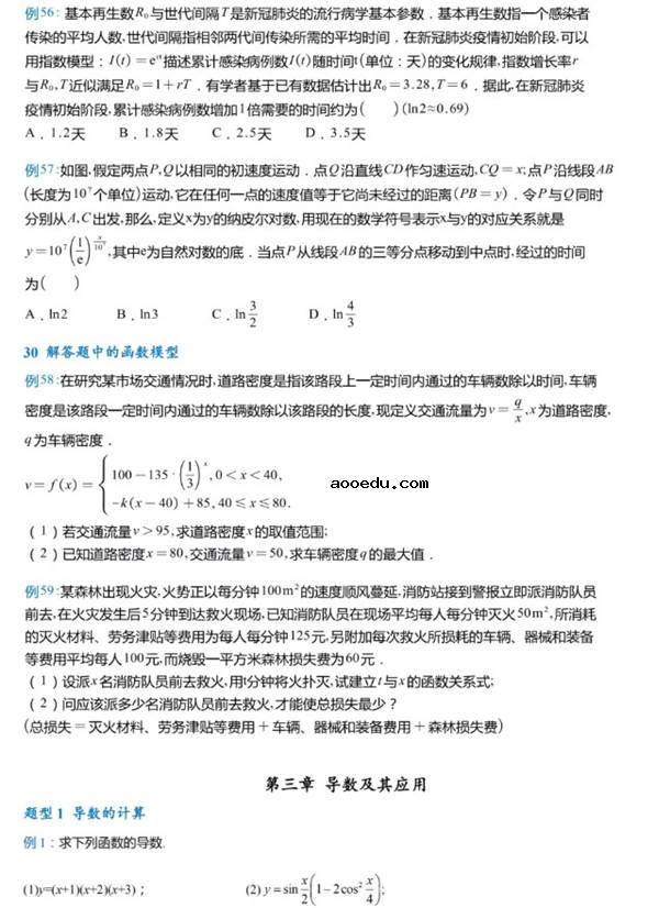 高考数学必考常考题型清单整理