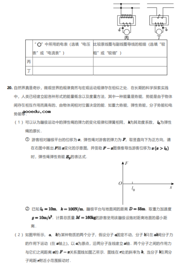 2020届北京市第一中学高三物理一模试题