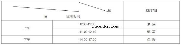 2020年湖南高生艺术类专业考试时间及科目