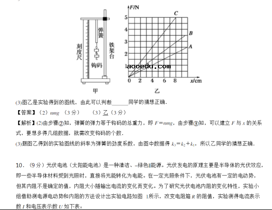 2020高考物理考前冲刺模拟试题【含答案】