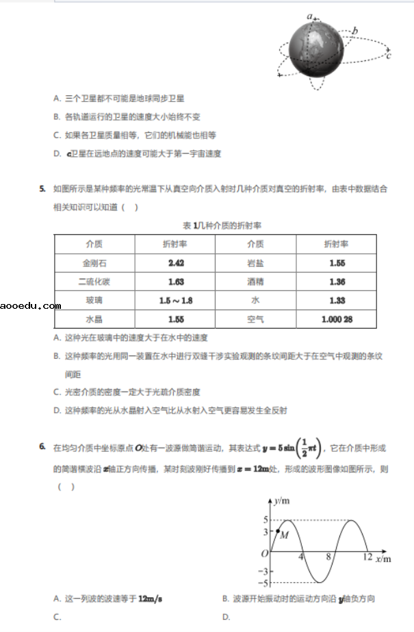 2020届北京市第一中学高三物理一模试题