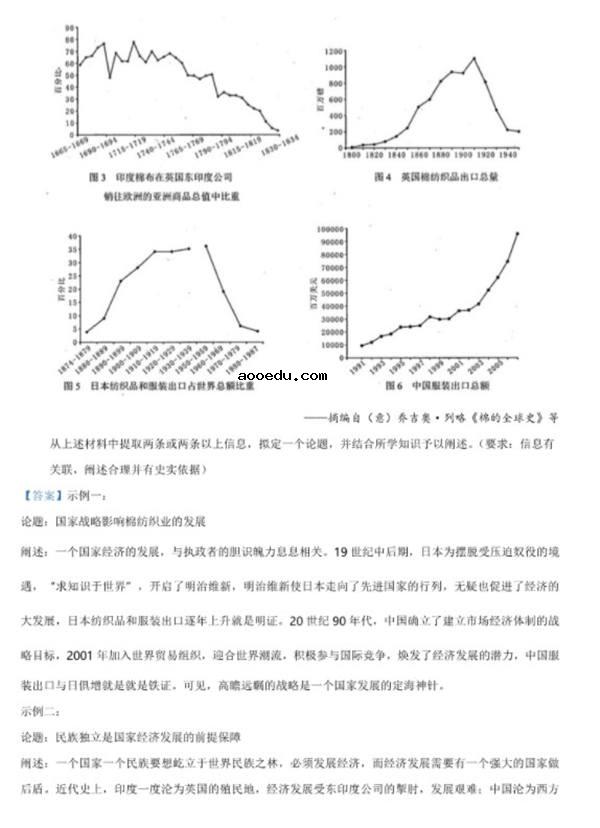 2021广东八省联考历史试卷及答案解析