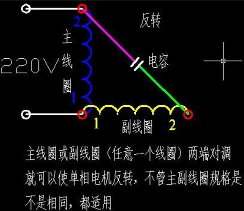 两相电机电容接法