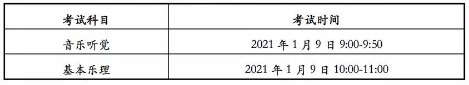 2021甘肃音乐学类统考时间及地点