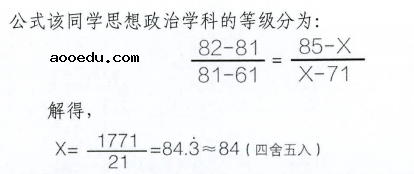 湖北新高考等级赋分公式怎么算