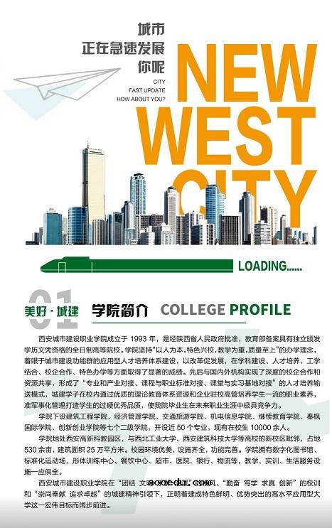 2020西安城市建设职业学院分类考试招生简章