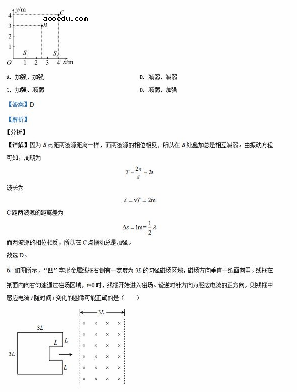 2021辽宁八省联考物理试卷及答案解析