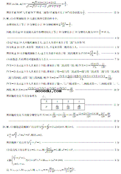 2020全国高考理科数学冲刺押题密题(含答案)