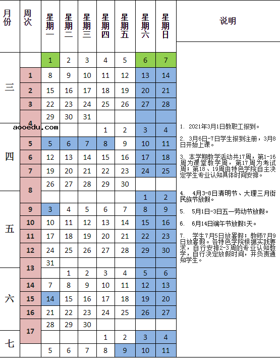 2020年下半年云南开学时间