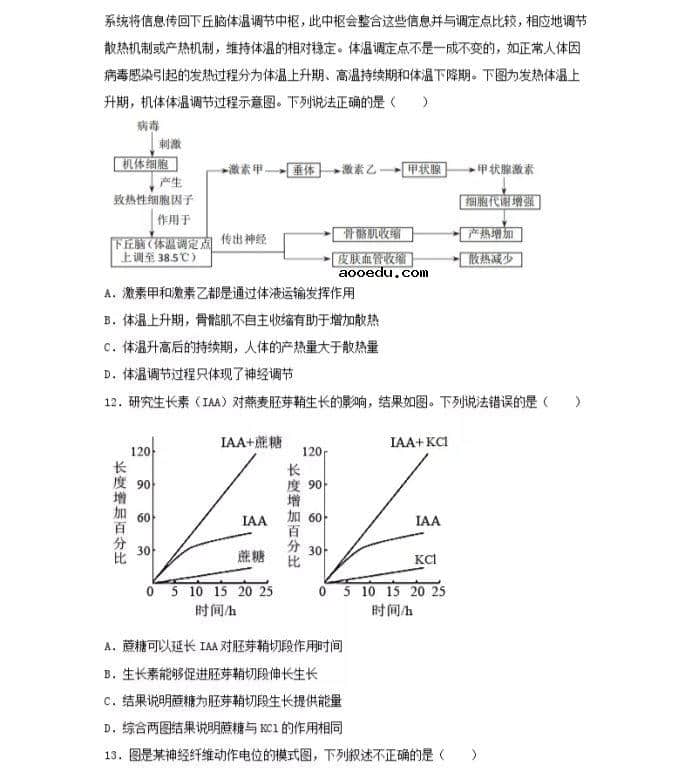 2021北京市高考生物压轴卷及答案解析