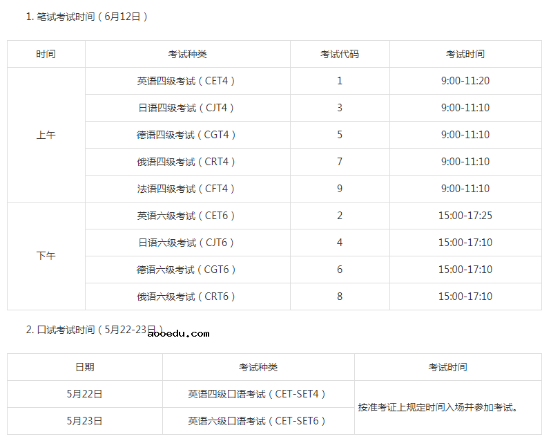 2021上半年黑龙江四六级考试什么时候进行