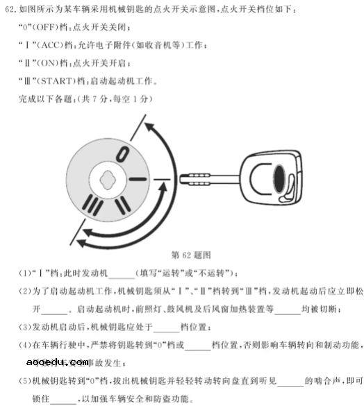 2021浙江汽车专业职业技能考试试题及答案 考什么内容