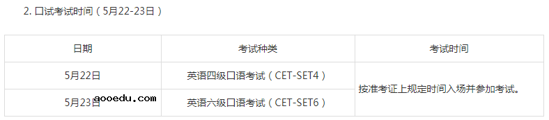 江苏2021上半年英语四六级口试时间 哪天口语考试