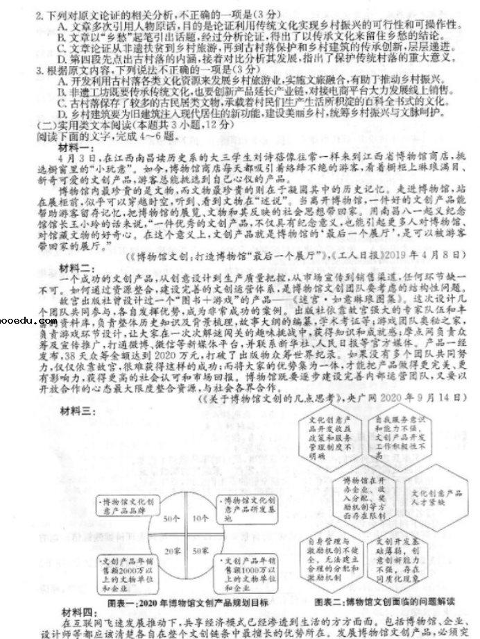 2021全国统一考试语文冲刺试卷