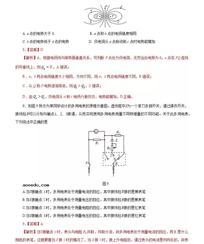 2021北京市高考物理压轴卷及答案解析