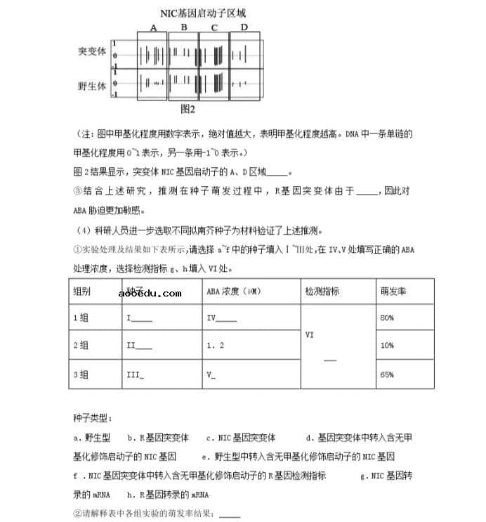 2021北京市高考生物压轴卷及答案解析