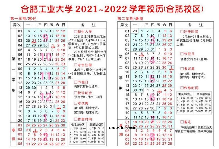 2022合肥工业大学寒假放假及开学时间 几号放寒假