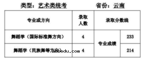 天津师范大学2021年艺术类本科专业录取分数线