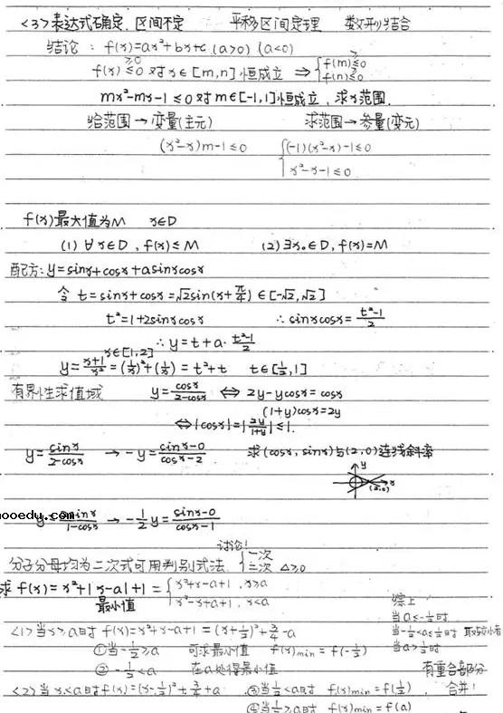 高一数学学霸笔记整理 怎么学好数学