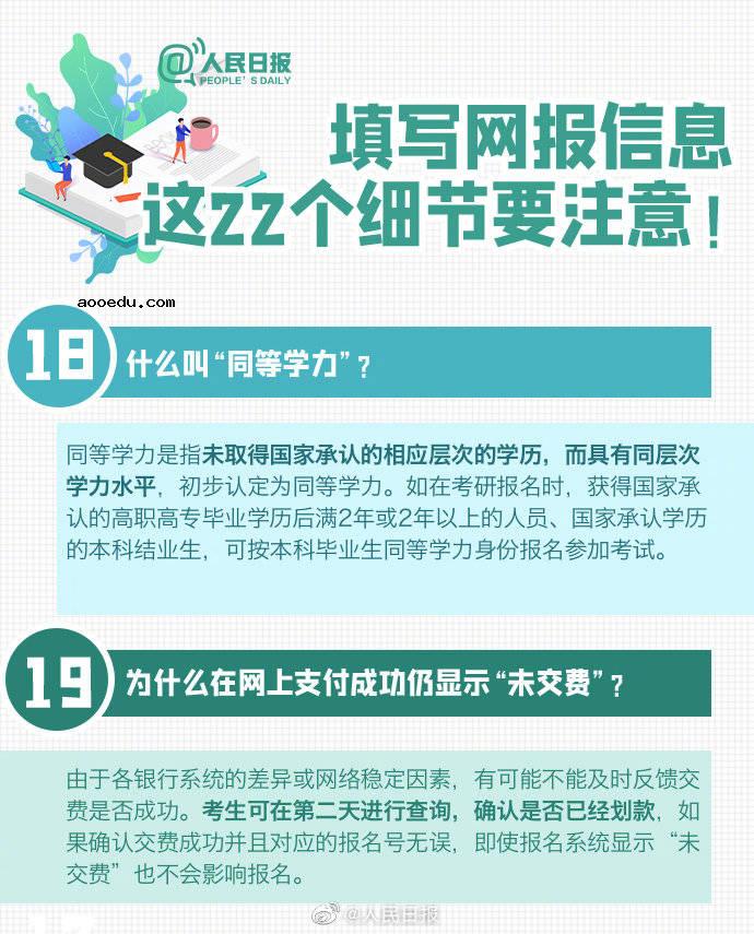 考研预报名20个填报细节及具体流程图