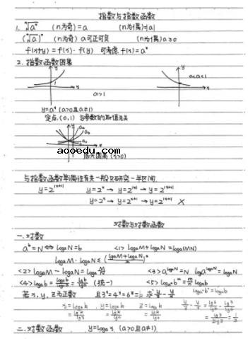 高一数学学霸笔记整理 怎么学好数学