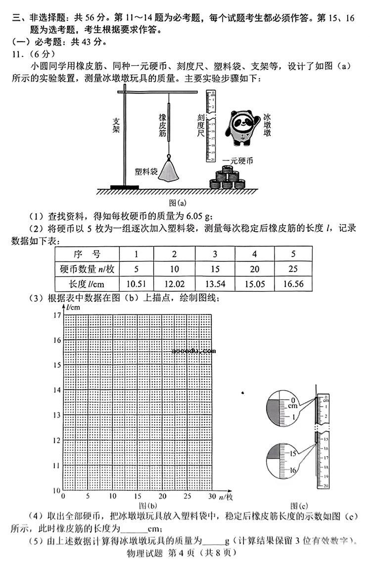 2022湖南高考物理试题