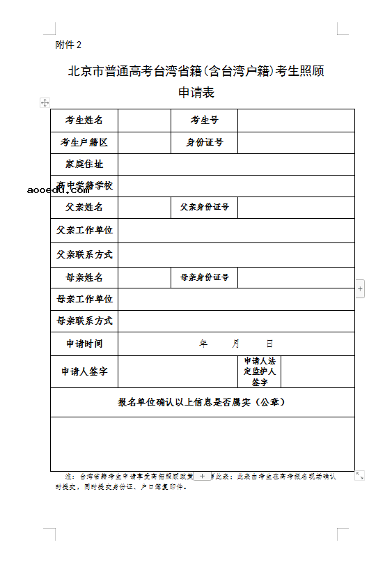 北京2023高考报名照顾对象审核办法 需要什么材料