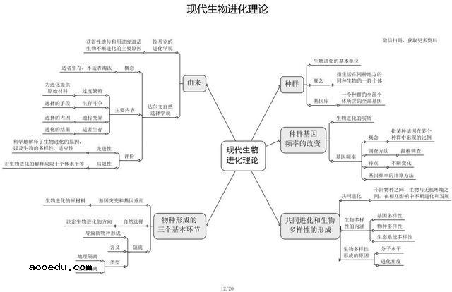 高中生物思维导图 如何学好生物知识