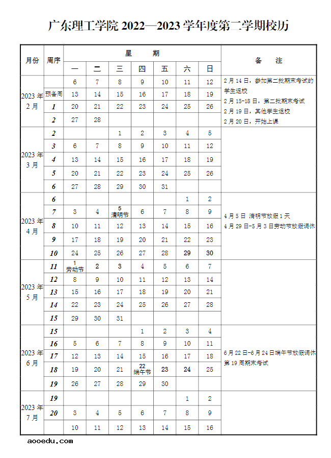 2023广州理工学院寒假开始和结束时间 什么时候放寒假