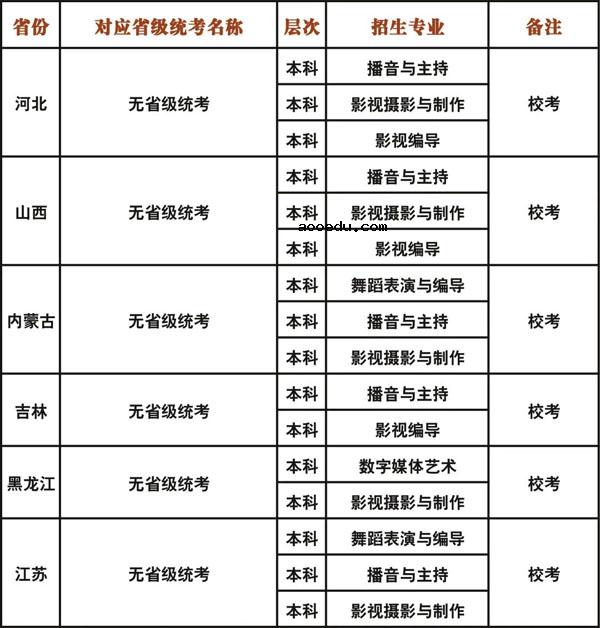 成都艺术职业大学2023艺术类专业校考招生简章