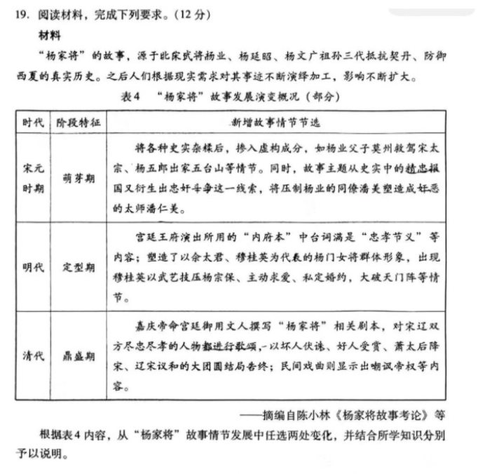 2023福建高三七市联考历史试题及答案解析