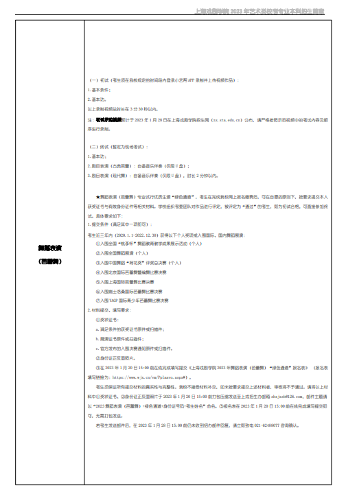 2023上海戏剧学院艺术类招生简章 招生人数及专业