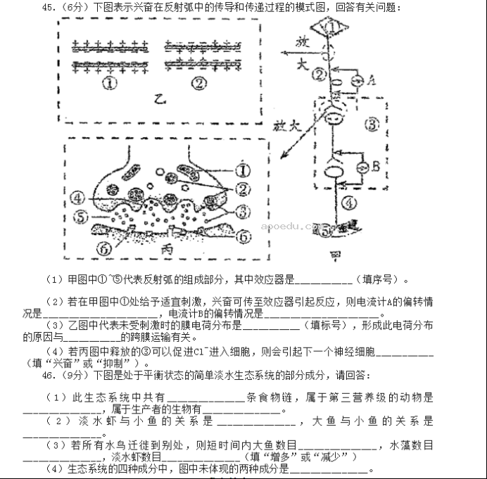 2023黑龙江高考生物仿真模拟试题卷