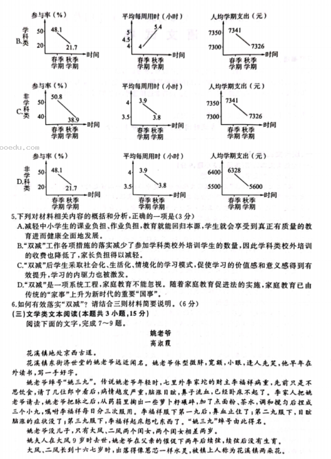 2023安徽高三语文模拟试题及答案解析汇总