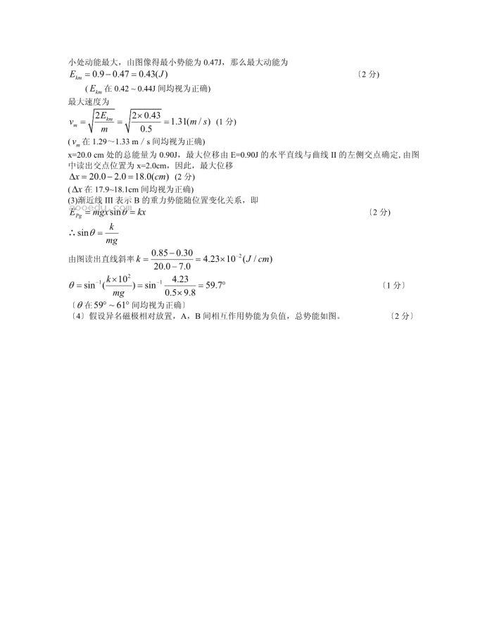 上海2023届高考物理适应性月考卷及答案解析