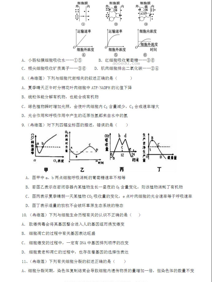 2023山东省沂水县第一中学高考前模拟生物试题