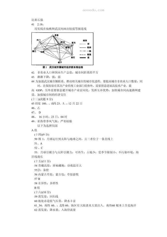 2023年上海高考地理冲刺模拟试题及答案解析